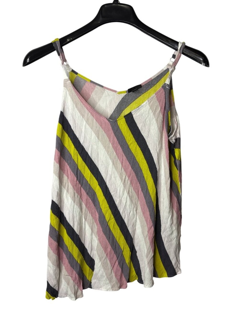 Torrid Plus Size Semi Sheer Tank Top Size 2 (US 2X) Asymmetrical Hem Striped